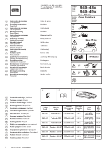 Manual de uso Cruz Paddock 450GT Cofre portaequipajes