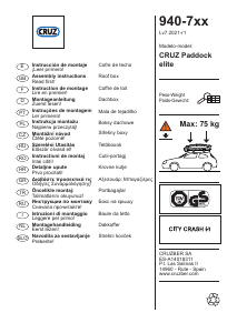 Priročnik Cruz Paddock elite 400GT Strešni prtljažnik