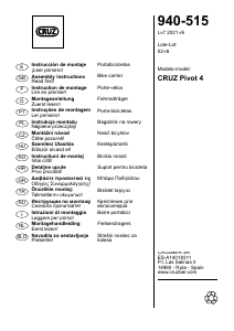 Manual de uso Cruz Pivot 4 Porta bicicleta