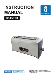 Bedienungsanleitung Aigostar 300006KDG Toaster