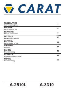 Handleiding Carat A-2510L Diamantboormachine