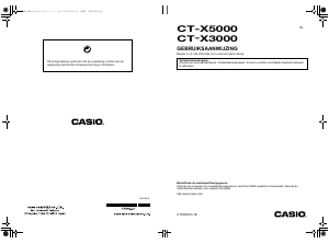 Handleiding Casio CT-X3000 Keyboard