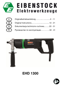 Manual Eibenstock EHD 1300 Diamond Drill