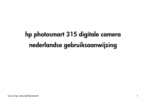 Handleiding HP Photosmart 315 Digitale camera