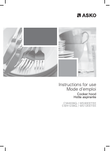 Mode d’emploi Asko CW4938G Hotte aspirante
