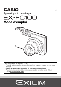 Mode d’emploi Casio EX-FC100 Appareil photo numérique