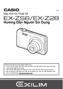 Hướng dẫn sử dụng Casio EX-ZS6 Máy ảnh kỹ thuật số