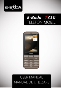 Manual E-Boda T310 Telefon mobil