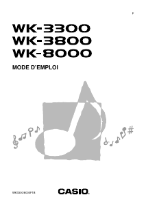 Mode d’emploi Casio WK-8000 Clavier éléctronique