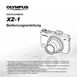 Bedienungsanleitung Olympus XZ-1 Creator Digitalkamera