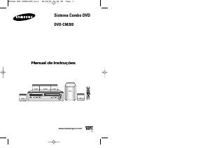 Manual Samsung DVD-CM200 Combinação DVD-vídeo
