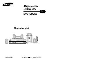 Mode d’emploi Samsung DVD-CM250 Combi DVD-vidéo