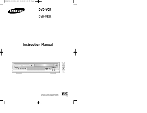 Handleiding Samsung DVD-V52K DVD-Video combinatie