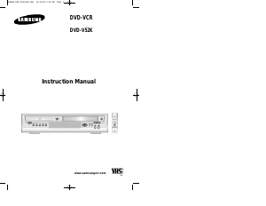 Manual Samsung DVD-V52K DVD-Video Combination