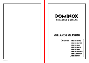 Kullanım kılavuzu Dominox DPFI 4 3 GAV E C Ocak