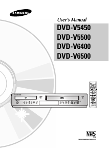 Handleiding Samsung DVD-V6500 DVD-Video combinatie