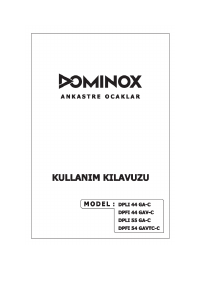 Kullanım kılavuzu Dominox DPFI 5 5 GA C Ocak