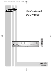 Handleiding Samsung DVD-V6800 DVD-Video combinatie