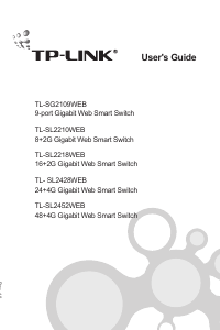 Handleiding TP-Link TL-SL2218WEB JetStream Smart Switch