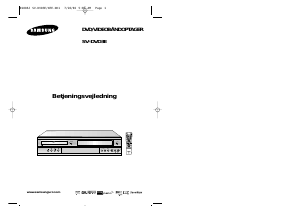 Brugsanvisning Samsung SV-DVD3 DVD-Video kombination