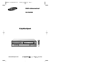 Käyttöohje Samsung SV-DVD3 DVD-videosoitin