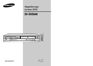 Mode d’emploi Samsung SV-DVD640 Combi DVD-vidéo