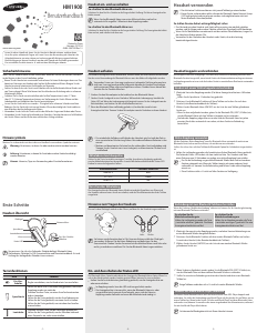 Bedienungsanleitung Samsung HM-1900 Headset