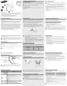 Manual de uso Samsung HM-3300 Headset
