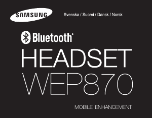 Bruksanvisning Samsung WEP870 Headsett