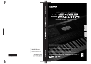 Manuál Yamaha PSR-EW410 Digitální klávesnice