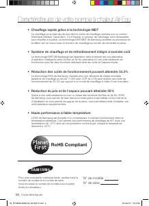 Mode d’emploi Samsung NH300WHXES Pompe à chaleur