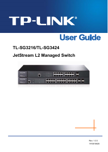 Bruksanvisning TP-Link TL-SG3216 JetStream L2 Managed Switch