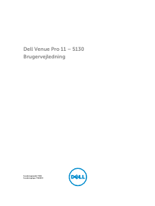 Brugsanvisning Dell Venue Pro 11 Tablet