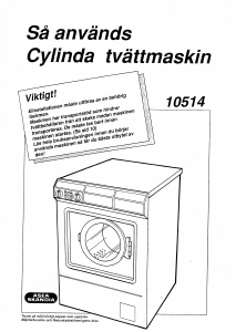 Bruksanvisning Cylinda 10514 Tvättmaskin