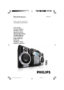 Bruksanvisning Philips FWC143 Stereoanläggning
