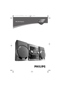 Návod Philips FWC170 Stereo súprava