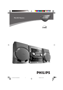 Bruksanvisning Philips FWC170 Stereoanläggning