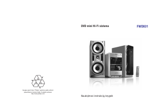 Vadovas Philips FWD831 Stereofoninis rinkinys