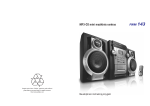 Vadovas Philips FWM143 Stereofoninis rinkinys