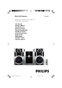 Bruksanvisning Philips FWM185 Stereoanläggning