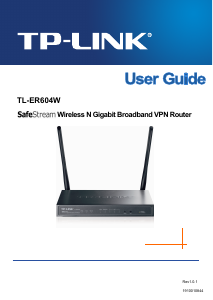 Manual TP-Link TL-ER604W SafeStream Router