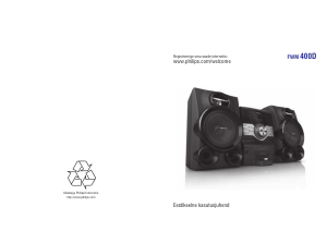 Kasutusjuhend Philips FWM400D Stereokomplekt