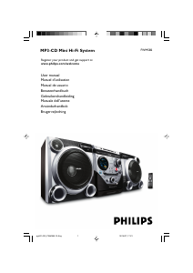 Bruksanvisning Philips FWM582 Stereoanläggning
