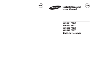 Handleiding Samsung GN642FFBD Kookplaat