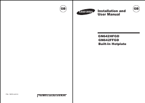 Handleiding Samsung GN642HFGD Kookplaat