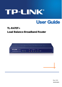 Manual TP-Link TL-R470T+ SafeStream Router