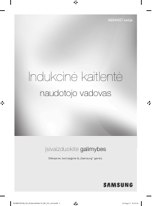 Vadovas Samsung NZ64H57477K/EO Kaitlentė