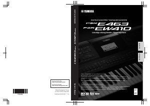 Kasutusjuhend Yamaha PSR-E463 Digitaalne klaviatuur
