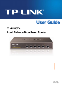 Manual TP-Link TL-R480T+ SafeStream Router