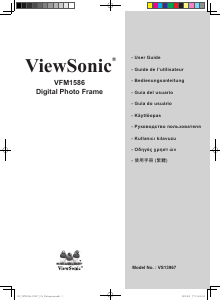 Manual ViewSonic VFM1586 Moldura digital